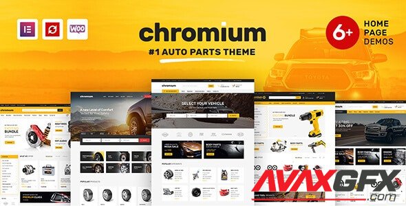ThemeForest - Chromium v1.3.28 - Auto Parts Shop WordPress WooCommerce Theme - 21832717