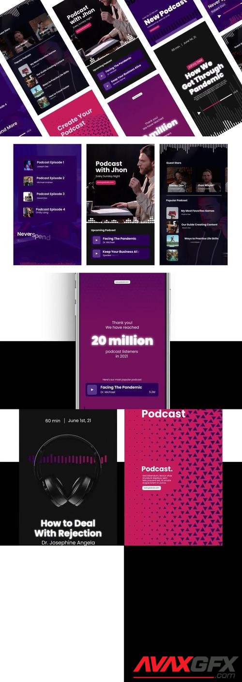 MotionArray – Audio Podcast Visualizer Stories 971606