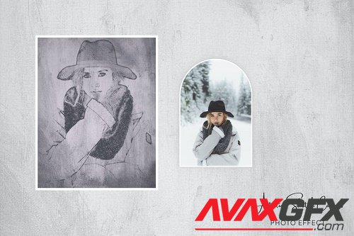 Artistic Sketch Canvas Photo Effect