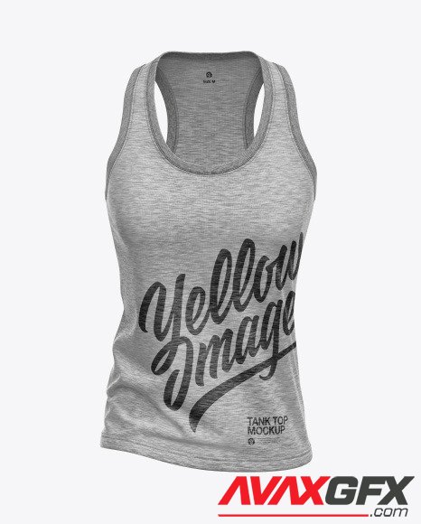 Melange Women's Tank Top Mockup 88306