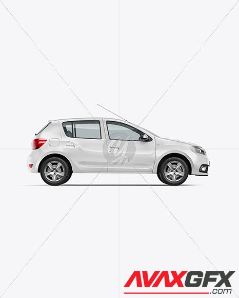 Hatchback Mockup - Side View 71413