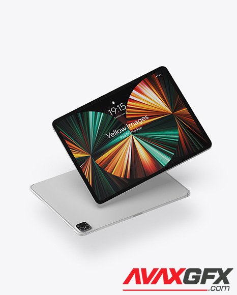 iPad Pro Silver Mockup 83741