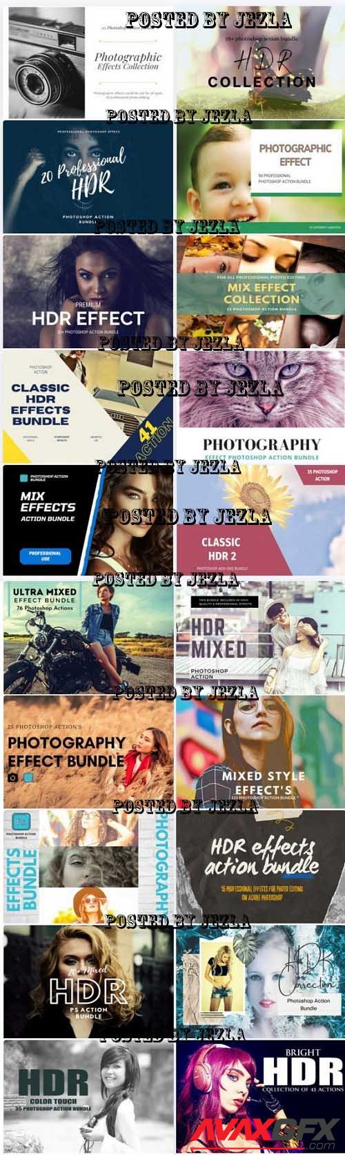 Mixed HDR Photography Effect Bundle - 20 Premium Graphics