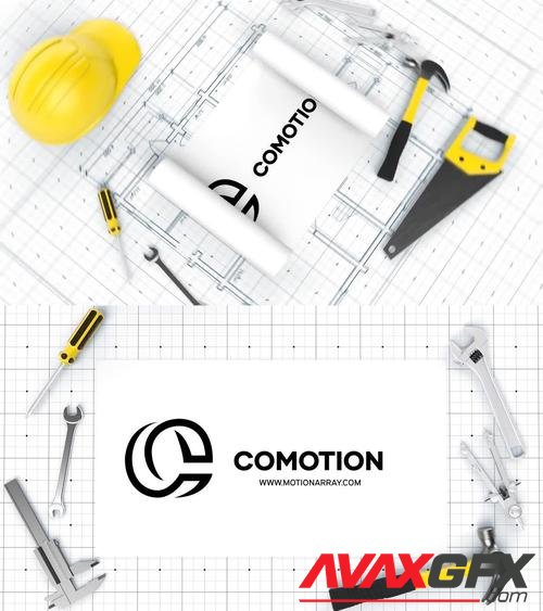 MotionArray – Construction Blueprint Logo 962400