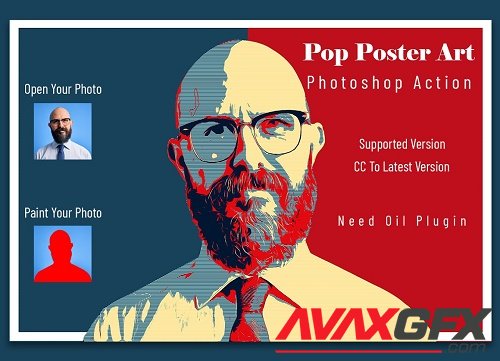 Pop Poster Art Photoshop Action - 6628390