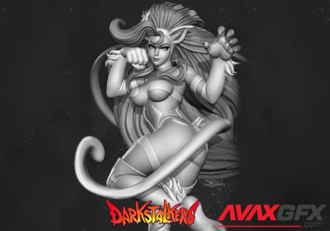 Felicia Darkstalkers 3D Printable STL