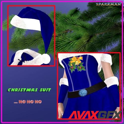 Christmas Suit : Santa Helper for DAZ Genesis 3 Female(s)
