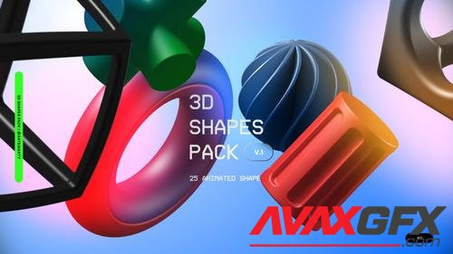 MotionArray – 3D Shapes Pack V1 828863