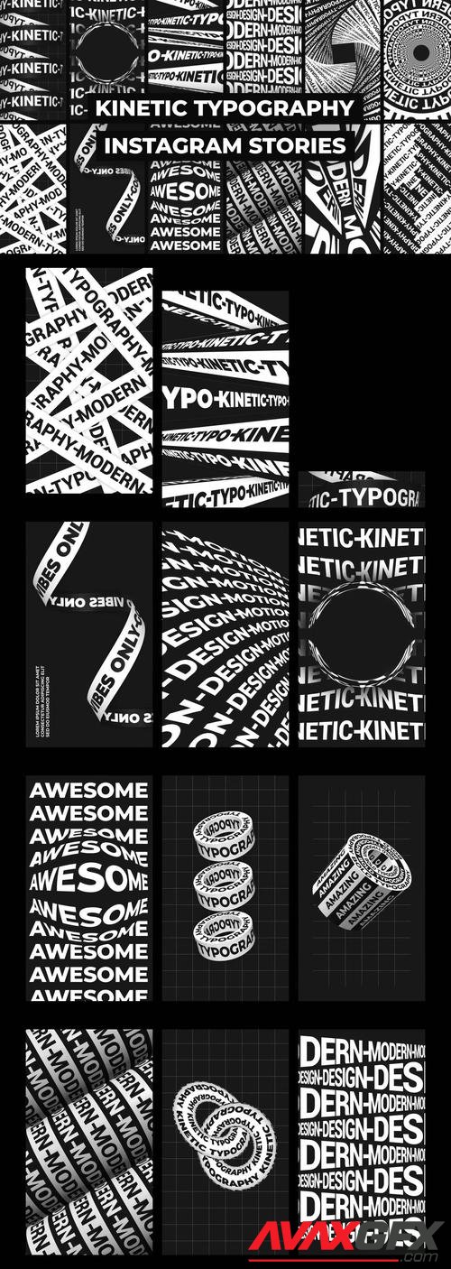 MotionArray – Kinetic Typography Instagram Stories 458718