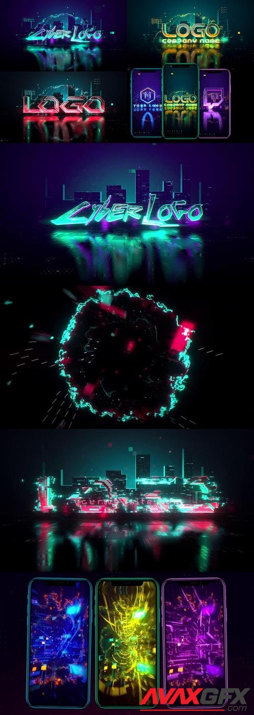 MotionArray – Cyberpunk Logo Reveal 772100