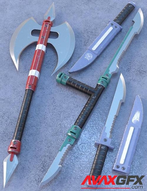 Blade Weapons 3 for Genesis 3 and 8