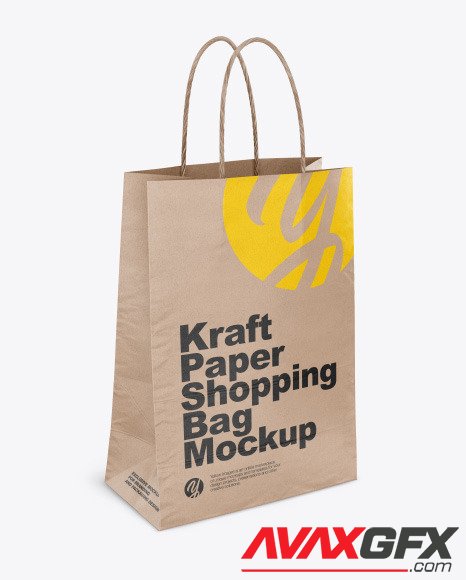 Kraft Paper Shopping Bag Mockup 57374