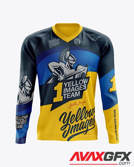 Men’s MTB Trail Jersey LS mockup 39560