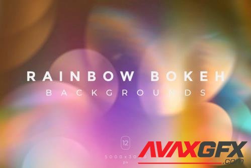 Rainbow Bokeh Backgrounds