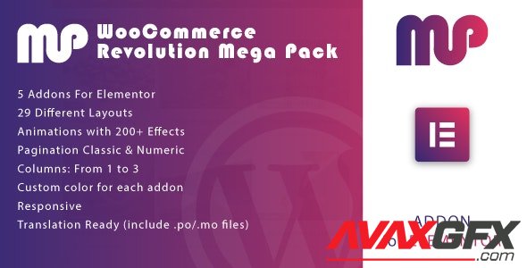 CodeCanyon - WooCommerce Revolution Mega Pack for Elementor WordPress Plugin v1.0 - 34602911