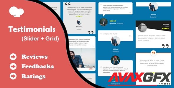 CodeCanyon - Testimonials Slider and Grid for WPBakery Page Builder v2.0 - 20612735