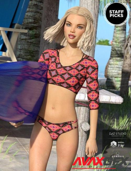 Surfer Outfit and Surfboard for Teen Josie 8