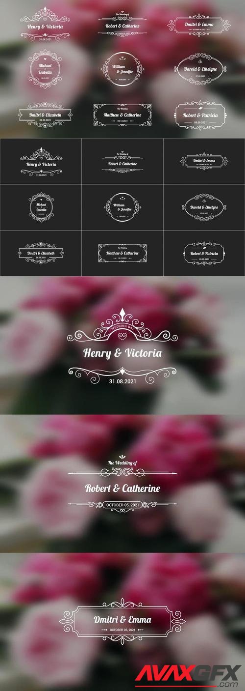 MotionArray – Wedding Titles 1058167