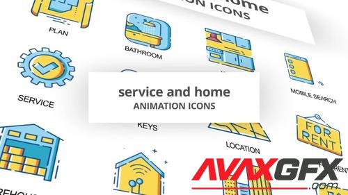 MotionArray – Service & Home - Animation Icons 911624