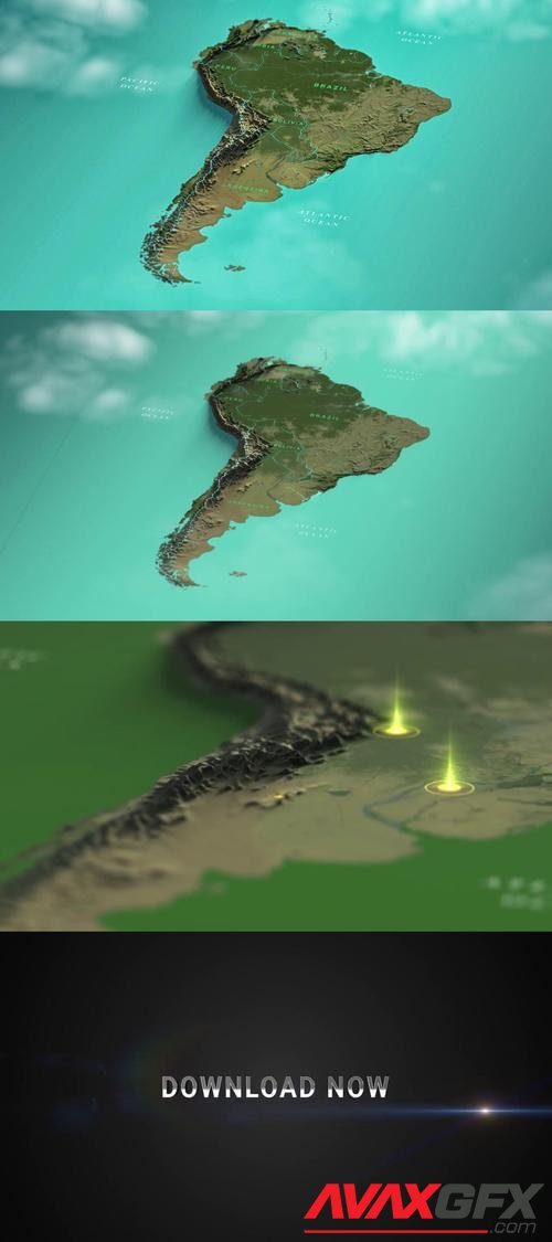 MotionArray – South America Map 972100