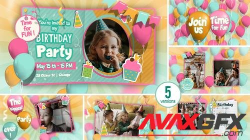 MotionArray – Happy Birthday, Invitation And Slideshow 970487