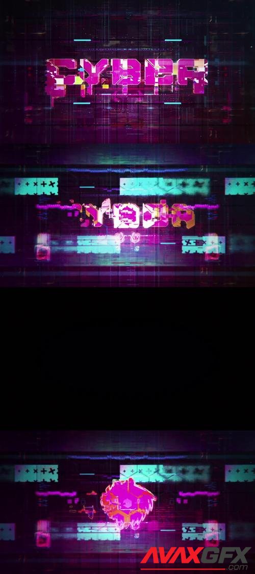 MotionArray – Cyberpunk Glitch Logo 973953