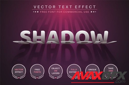 Paper Shadow - Editable Text Effect - 6637173