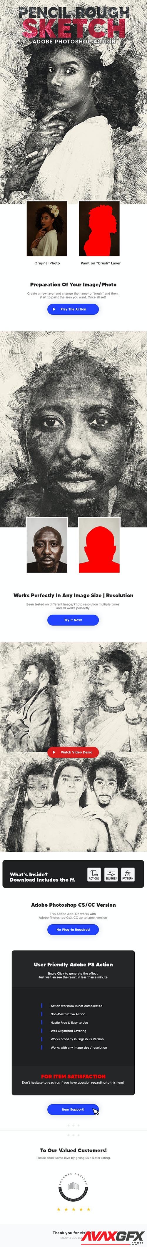 GraphicRiver - Pencil Rough Sketch Action 33726869