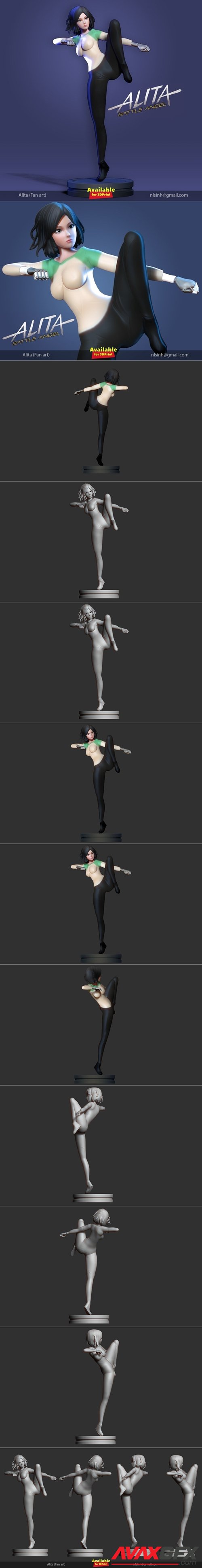 Alita - Battle Angel – 3D Printable STL