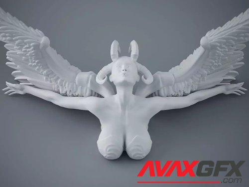 Evil-Angel 2 – 3D Printable STL