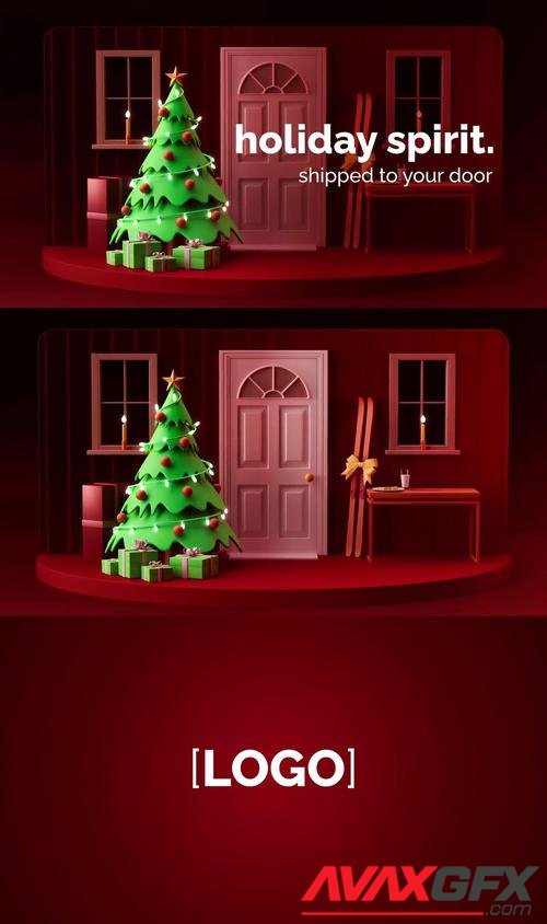 MotionArray – 3D Holiday Delivery Greeting 1061122