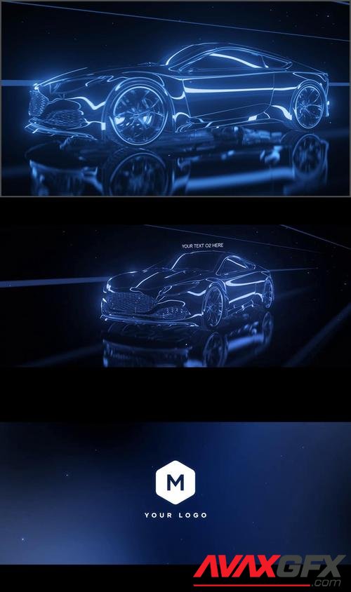 MotionArray – Neon Car Logo Opener 970583