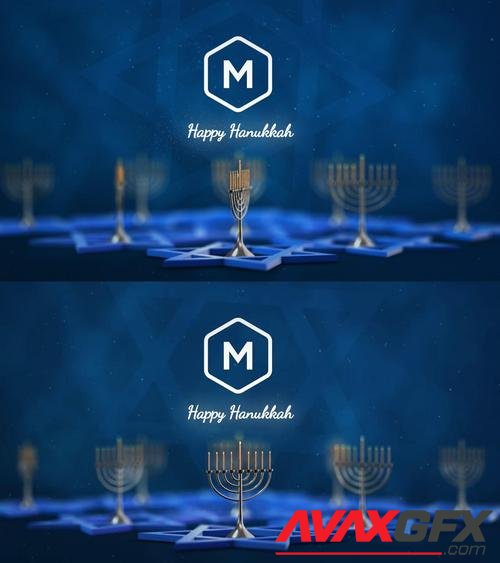 MotionArray – Hanukkah Logo Reveal 1059601