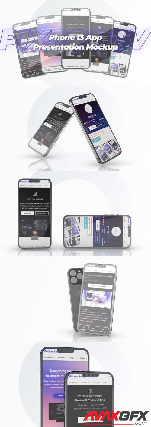 MotionArray – Phone 13 App Presentation Mockup 1054418