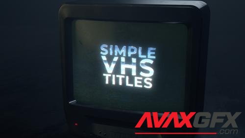 MotionArray – Simple VHS Titles & Logo 1009410