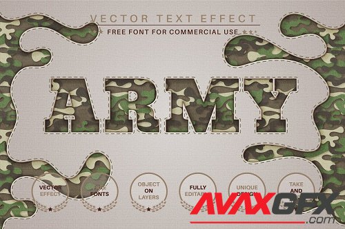 Army - Editable Text Effect - 6640146