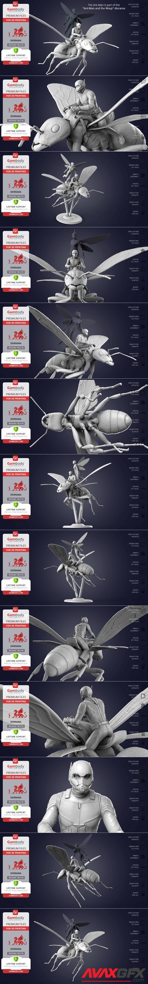 Ant-Man for diorama – 3D Printable STL