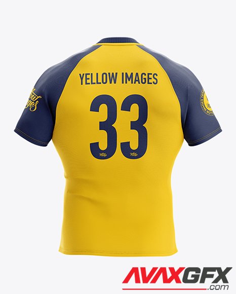 Men’s Rugby Jersey Mockup 17179