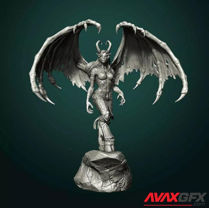 Demon Hunter World of Warcraft 3D Printable STL