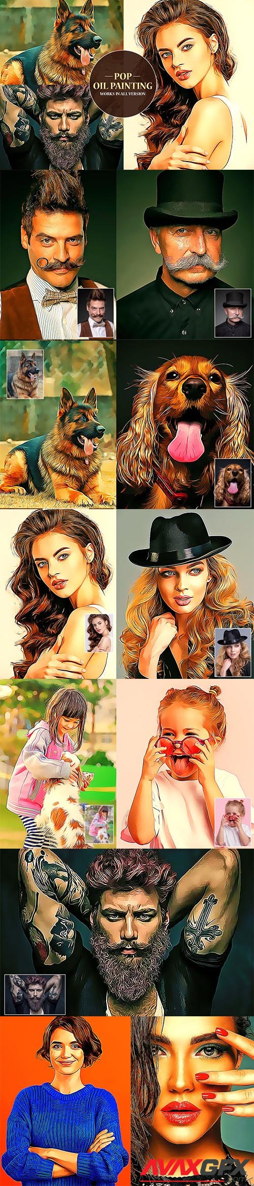 CreativeMarket - POP Oil Painting Effect 6565476