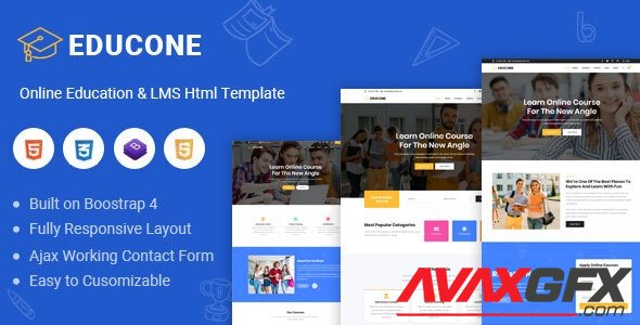 ThemeForest - Educone v1.0 - Education and LMS Html Template - 26661484