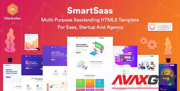 ThemeForest - SmartSaas v1.0.0 - Multi-Purpose Sass landing HTML5 Template For Startup And Agency (Update: 8 November 21) - 25555098