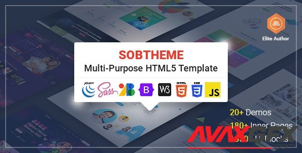 ThemeForest - Sobtheme v1.0 - Multipurpose HTML5 Template - 33683158
