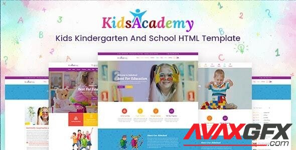ThemeForest - KidsAcademy v1.1.0 - Kids Kindergarten & School HTML Template (Update: 3 November 21) - 19865771