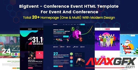 ThemeForest - BigEvent v5.0.0 - Event, Conference & Meetup HTML Template - 19551429