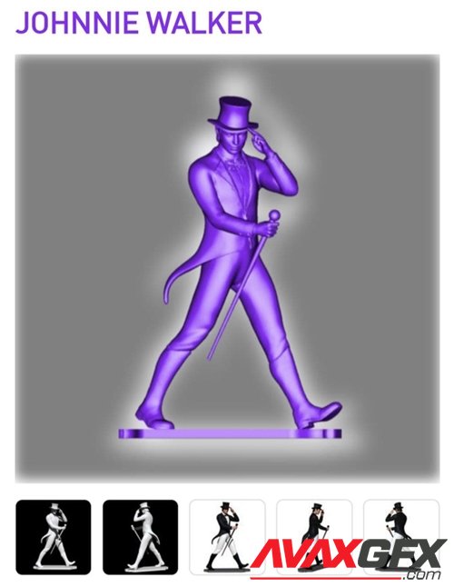 Johnnie Walker – 3D Printable STL