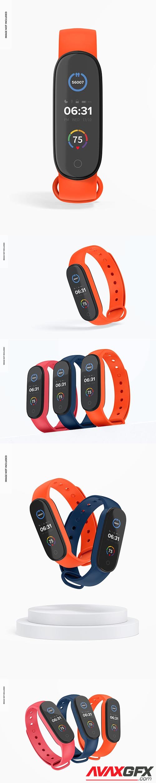 Xiaomi mi bands 5 mockup