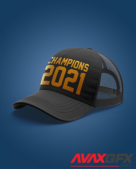 Baseball Cap Mockup - Half Side View 86096