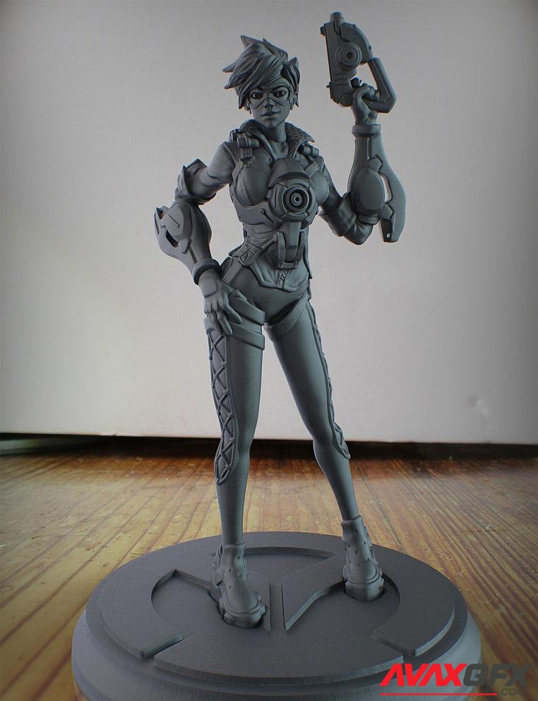 Overwatch Tracer 3D Printable STL