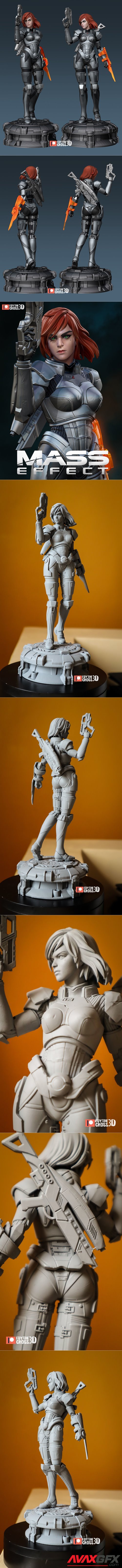 Female Shepard - Mass Effect – 3D Printable STL